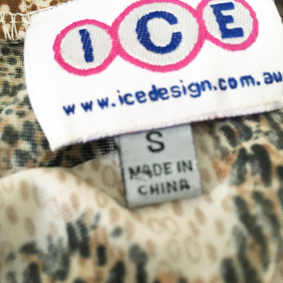 Ice • Leopard Print Strapless Dress | S - Picture 7 of 7